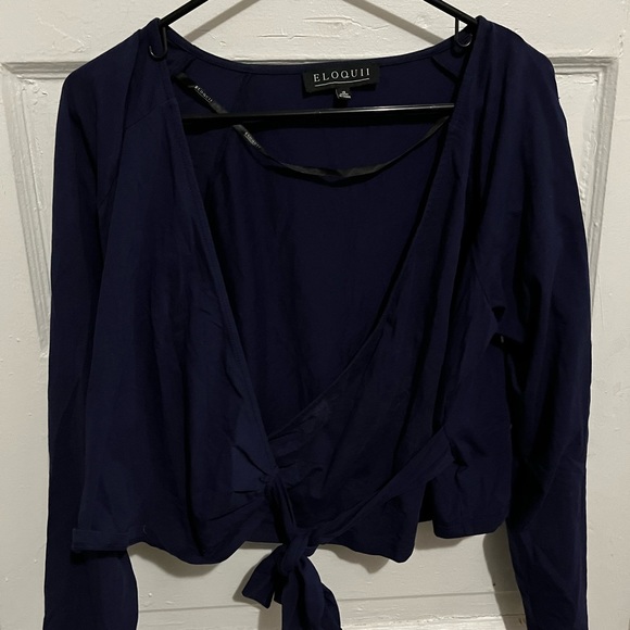 Eloquii Tops - Eloquii blue crop top size 16